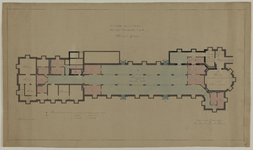 217626 Plattegrond van de kelder van Paviljoen I en II van het Stads- en Academisch Ziekenhuis (Catharijnesingel 101) ...